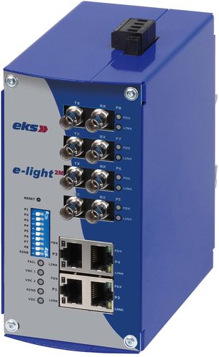 Commutateur convertisseur administrable - eks Engel GmbH & Co. KG - 8 ports / Ethernet / de fibre optique