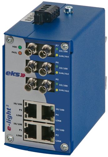 Commutateur convertisseur non administrable - eks Engel GmbH & Co. KG - 10 ports / Ethernet / de fibre optique