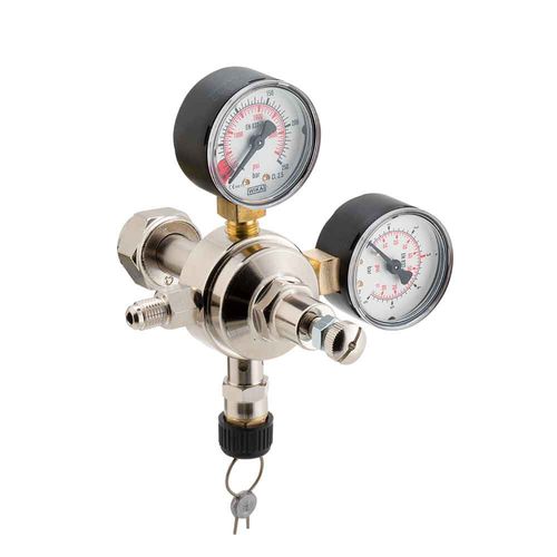 Régulateur/réducteur de pression pour gaz - MAJORPLUS - OXYTURBO SPA - à pointeau / en laiton / en PTFE