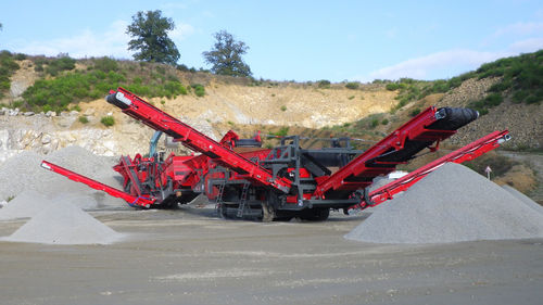Crible pour mine - GIPOSCREEN S 2160 - GIPO AG - mobile / pour produits en vrac / 3 fractions