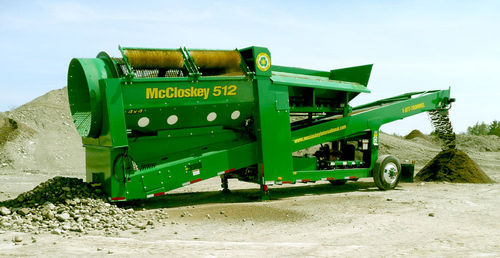 Crible pour mine - 512 A - McCloskey International Limited - mobile / à tambour / pour produits en vrac