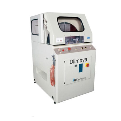 Scie à tronçonner - OLIMPYA - LGF MACCHINE SRL - pour aluminium / semi-automatique / à une tête