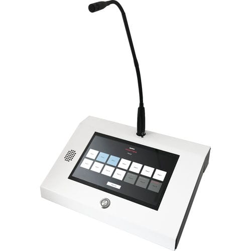 Système d'interphone audio - ANNUNCICOM PS TOUCH - Barix - de bureau / page / party line
