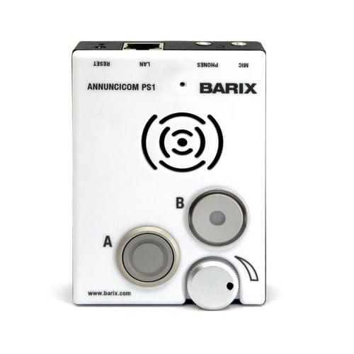 Système d'interphone audio - PS1 - Barix - mural / IP / page / party line