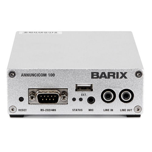 Système d'interphone audio - Annuncicom 100 - Barix - IP