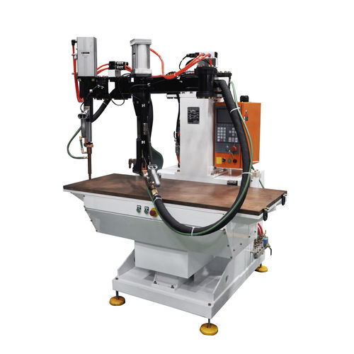 Machine de soudage par points - DB-220-15022, DB-220-15009 - Heron Intelligent Equipment Co., Ltd - contrôlée par PLC / CNC / hydraulique