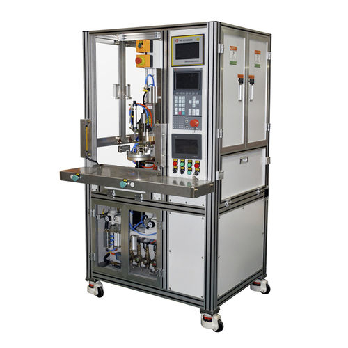 Machine de soudage par résistance - DB-110-17018 - Heron Intelligent Equipment Co., Ltd - contrôlée par PLC / hydraulique / longitudinale