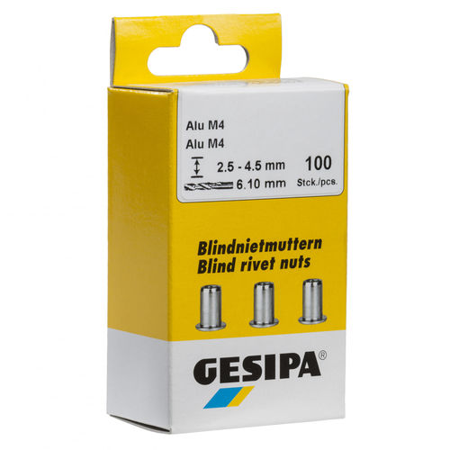 Rivet aveugle - Mini-Pack - SFS Group Germany GmbH - à tête plate / en aluminium