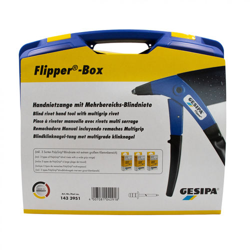 Pince à riveter à commande manuelle - Flipper&reg; Box - SFS Group Germany GmbH