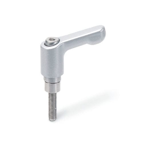 Manette indexable en acier - HK - Inocon GmbH - réglable / filetée