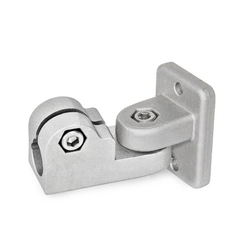 Connecteur de tube rond - GKF - Inocon GmbH - en aluminium / à visser / réglable