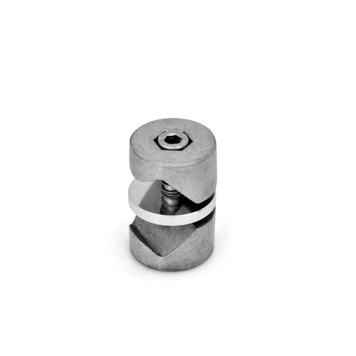 Connecteur de tube rond - GMV - Inocon GmbH - en acier inoxydable / en fonte d'aluminium / appui pendulaire