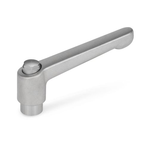 Manette indexable en acier inoxydable - HEK series - Inocon GmbH - réglable / filetée