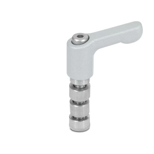Manette indexable en acier - HM series - Inocon GmbH - en acier inoxydable / réglable / filetée