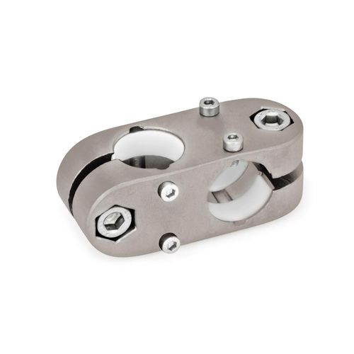 Connecteur de tube rond - KK.Z - Inocon GmbH - en croix / en acier inox / réglable