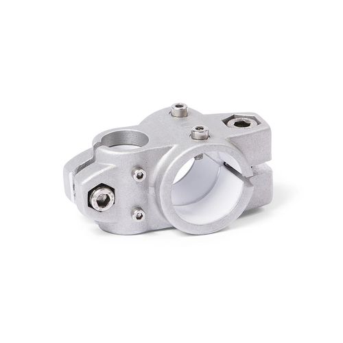 Connecteur de tube rond - KSU.Z - Inocon GmbH - en croix / en fonte d'aluminium / réglable