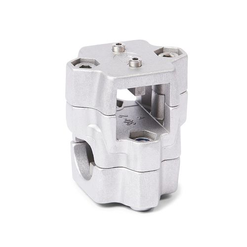 Connecteur de tube rond - KM.Z series - Inocon GmbH - en croix / carré / en fonte d'aluminium