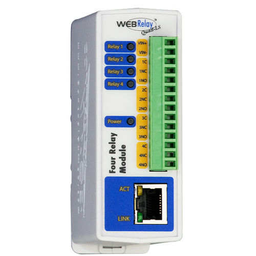Relais de contrôle d'impulsions - WebRelay-Quad™ - Xytronix Research & Design, Inc. - 1NO/NF / pour pompe / compact