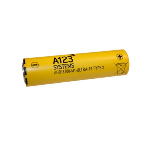 Batterie lithium fer phosphate - F1 - a123systems - cylindrique / 3 V / pour outil électroportatif
