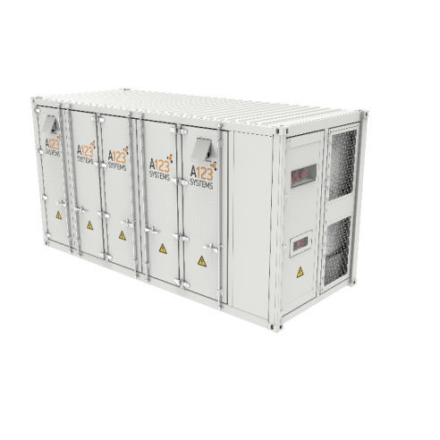 Système de stockage d'énergie lithium fer phosphate - a123systems - en container / à refroidissement liquide