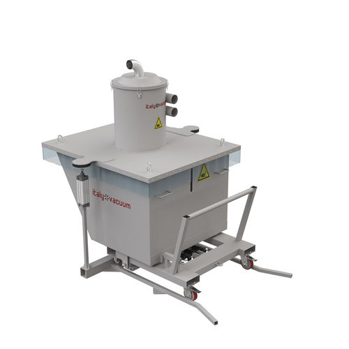Conteneur à déchets auto-basculant - ITALYVACUUM S.R.L. - en métal / à pédale