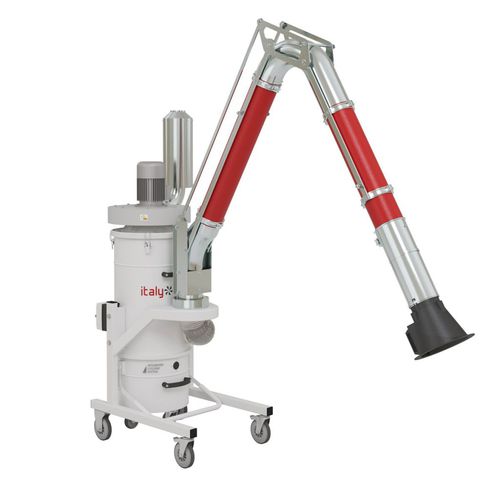 Aspirateur de fumée mobile - UNISMOKE 48 - ITALYVACUUM S.R.L. - de soudage / à cyclone