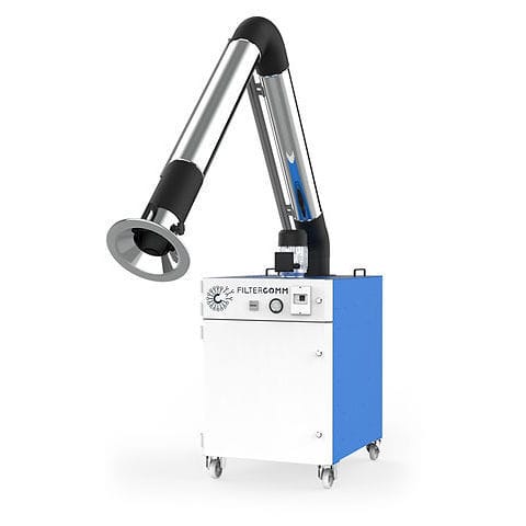 Aspirateur de fumée mobile - Smoky - FILTERCOMM S.R.L. - pour l'industrie / à cartouche / avec bras d'aspiration
