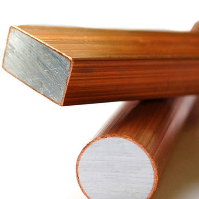 Barre en alliage d'aluminium - Bronmetal - en plaque / avec revêtement de cuivre