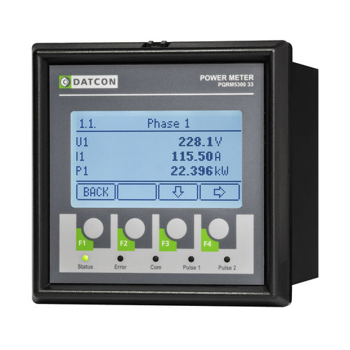 Wattmètre fréquencemètre - PQRM5300 33 - Datcon Industrial Electronics Ltd. - énergimètre / de puissance apparente / de puissance réactive