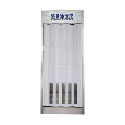 Douche de sécurité sur pied - shanghai DaAo safety equipment Co.LTD - pour laboratoire / avec douche oculaire / en acier inoxydable