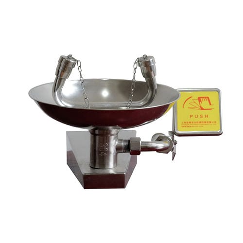 Douche oculaire murale - DAAO6640 - shanghai DaAo safety equipment Co.LTD - avec douche oculaire/faciale / en acier inoxydable