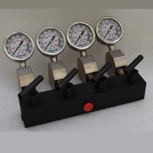 Manifold 4 voies - EAC-404 manobuild - Taon Hydraulik Komponenter ApS - en acier peint / hydraulique / haute pression
