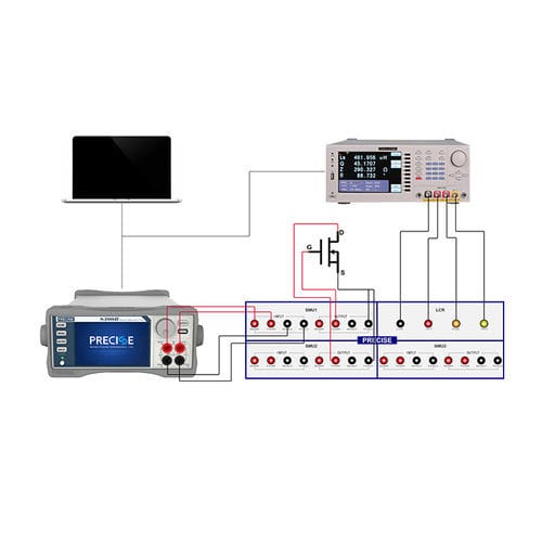 Système de test de facteur de capacité - Wuhan Precise Instrument Co.,Ltd - pour semiconducteurs / MOSFET / modulaire