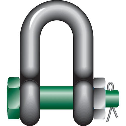 Manille de levage en D - G-4153 - Mennens - avec verrou et écrou de sécurité / en acier hautement résistant