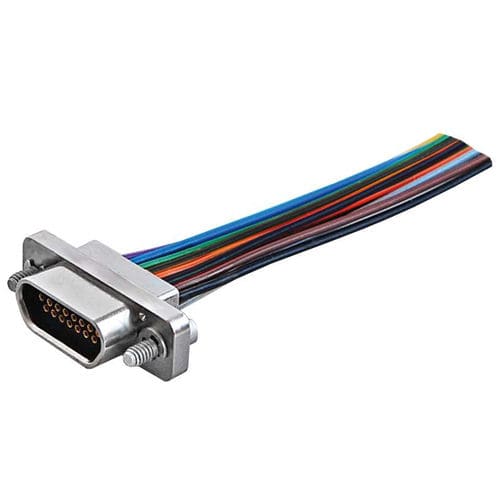 Connecteur de données - MDSxxR-W-xxL1000-T-x - JC CHERRY INC. - micro-D / rectangulaire / femelle