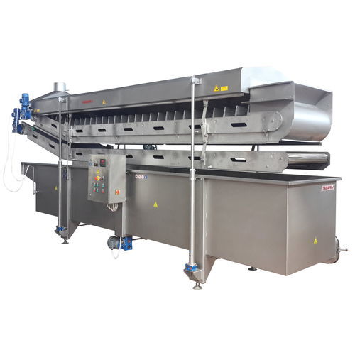 Machine à blanchir pour fruits et légumes - TIBB02 - TABANLI MAKINA SAN VE TIC LTD STI - pour l'industrie agroalimentaire / à bande / à eau chaude