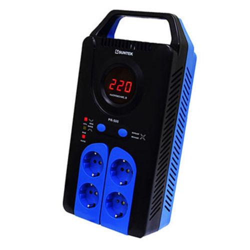 Stabilisateur de tension monophasé - SUNTEK PR 500 VA - Electrosheriff - triphasé / électronique