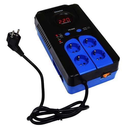 Stabilisateur de tension monophasé - SUNTEK PR 2000 VA - Electrosheriff - triphasé / électronique