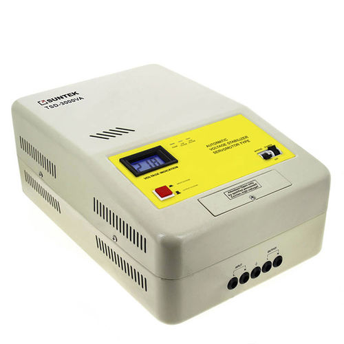 Stabilisateur de tension monophasé - SUNTEK 3000 VA EM - Electrosheriff - triphasé / automatique