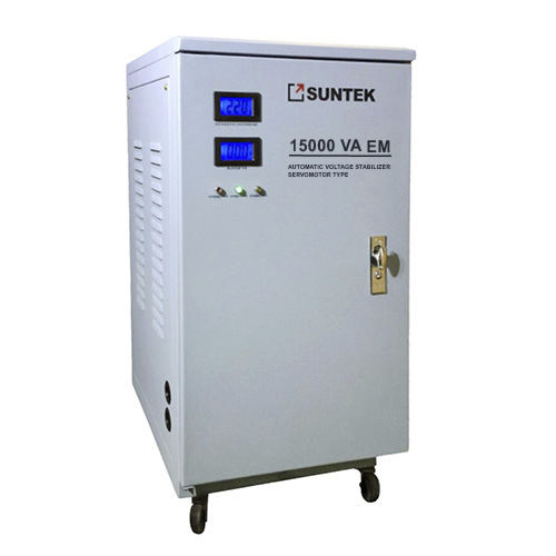 Stabilisateur de tension monophasé -  SUNTEK 15000 VA EM - Electrosheriff - triphasé / automatique