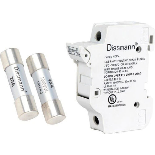 Fusible pour applications photovoltaïques - HD10 series - Shenzhen Deer Electronic Co.,Ltd. - cylindrique / action rapide / Classe aR