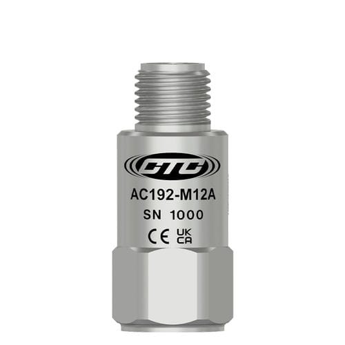 Accéléromètre compact - AC192-M12A - CTC - hermétique