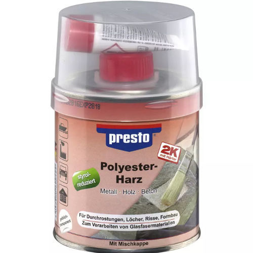 Résine en polyester - presto - European Aerosols GmbH - pour le bois / résistante à l'eau