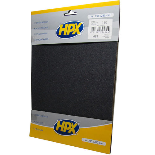 Papier de verre en oxyde d'aluminium - HPX - European Aerosols GmbH - résine / pour le bois / à peinture