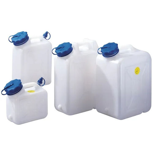 Jerrycan en HDPE - 0017217423 - hünersdorff GmbH - rectangulaire / avec bec verseur / pour produits chimiques