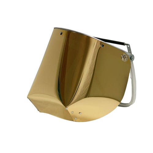 Visière de protection dorée - GFKVI210 - Rudolf Uhlen GmbH - contre les UV / haute température / anti-projection