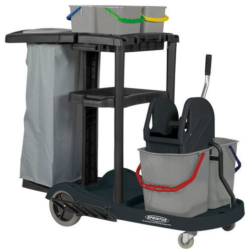 Chariot de stockage - PuriX - SPRiNTUS GmbH - de nettoyage / en métal / en plastique