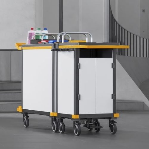 Chariot de nettoyage - EQUIPE - Vermop Salmon GmbH - porte-bacs / poubelle / ergonomique