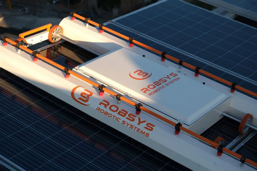 Robot de nettoyage pour panneaux solaires - YTM GREEN - Robsys Europe GmbH - nettoyage à sec / nettoyage humide