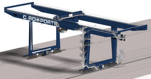 Portique sur rail - RMG / ARMG - Künz GmbH - pour container / bipoutre